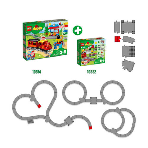 Lego Duplo Trein rails 10882 Bouwset | Bouwset van
