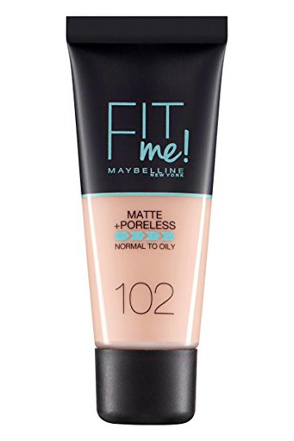 Maybelline New York Fit me Matte + Poreless liquid foundation - 102 Fair