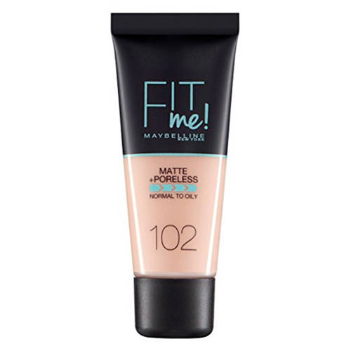 Maybelline New York Fit Me! Matte + Poreless liquid foundation - 102 Fair afbeelding