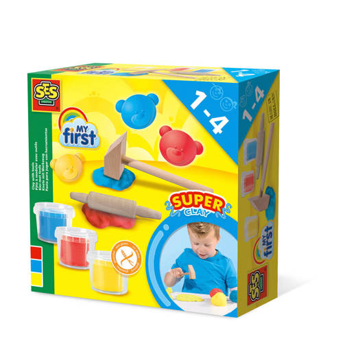 SES My first My first - Klei met tools 3 x 90 g | Klei van SES