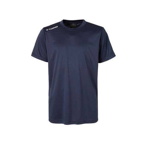 Stanno junior voetbalshirt donkerblauw Sport t-shirt Jongens/Meisjes Polyester Ronde hals - maat 128 afbeelding