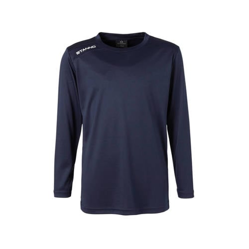 Stanno junior voetbalshirt donkerblauw Sport t-shirt Jongens/Meisjes Polyester Ronde hals
