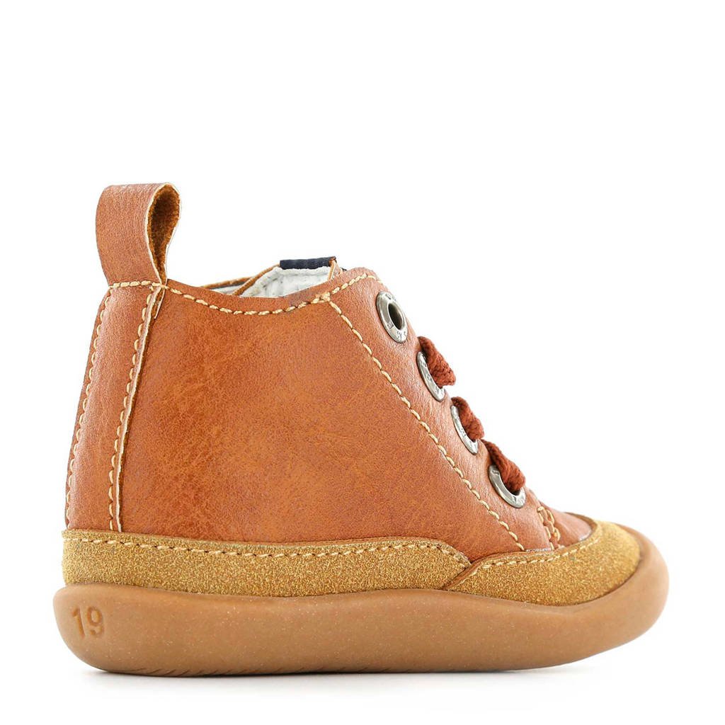 Shoesme BF8W001-F leren babyschoenen cognac