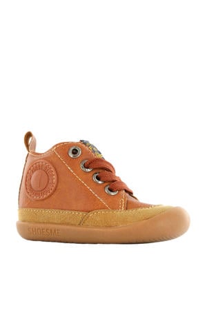 BF8W001-F leren babyschoenen cognac