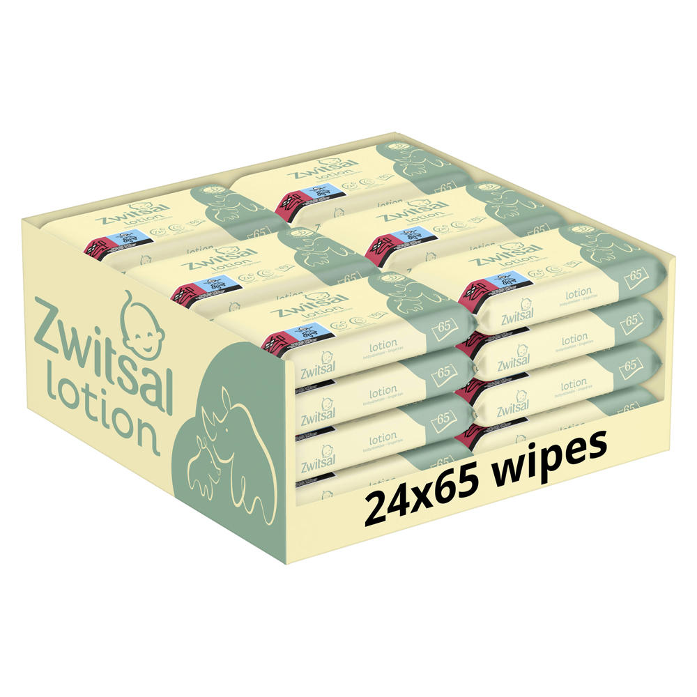 Zwitsal Lotion billendoekjes - 24 x 65 stuks