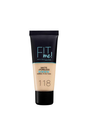 Fit Me! Matte + Poreless liquid foundation - 118 Nude