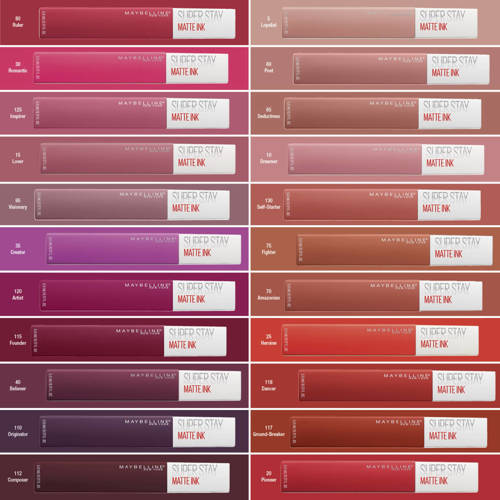 Maybelline New York SuperStay Matte Ink lippenstift – 75 Fighter Bruin