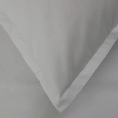 Wehkamp Home perkal katoenen dekbedovertrek 1 persoons (140x220 cm) Grijs