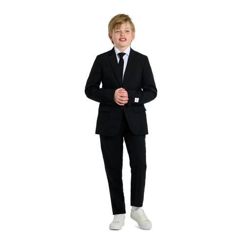 OppoSuits kostuum Black Knight zwart Jongens Polyester Reverskraag Effen - maat 098/104 afbeelding