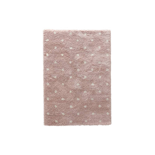 NOUS Kids kindervloerkleed (170x120 cm) Roze Stip | Vloerkleed van