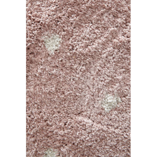 NOUS Kids kindervloerkleed (170x120 cm) Roze Stip | Vloerkleed van