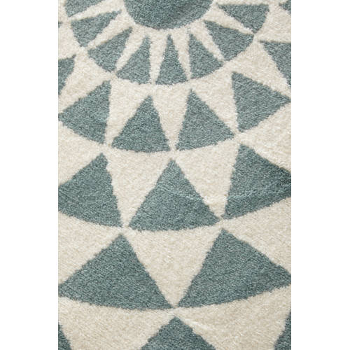 NOUS Living kindervloerkleed (Ø120 cm) Blauw Grafisch