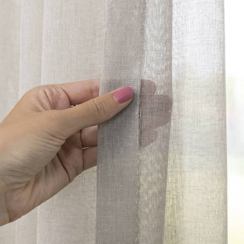 NOUS Living inbetween gordijn kant en klaar Madrid (per stuk) (150 x 310 cm)* Inbetween kant en klaar Beige