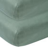 Meyco katoenen hoeslaken wieg 40x80/90 cm (set van 2)