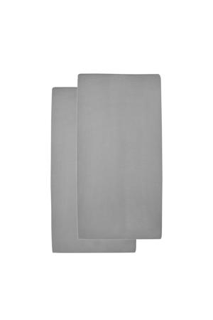 katoenen hoeslaken ledikant 60x120 cm (set van 2)