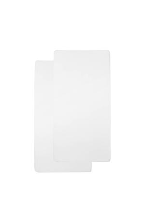 katoenen hoeslaken ledikant 60x120 cm (set van 2)