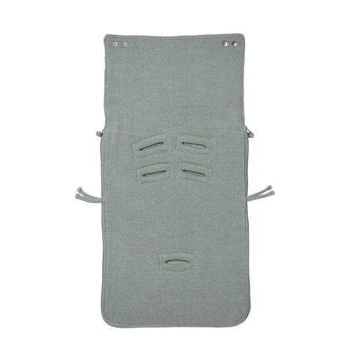 Meyco Knit Basic deluxe voetenzak groep 0 stone green Groen