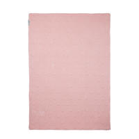 thumbnail: Meyco Silverline Knots ledikantdeken met velours 100x150 cm roze