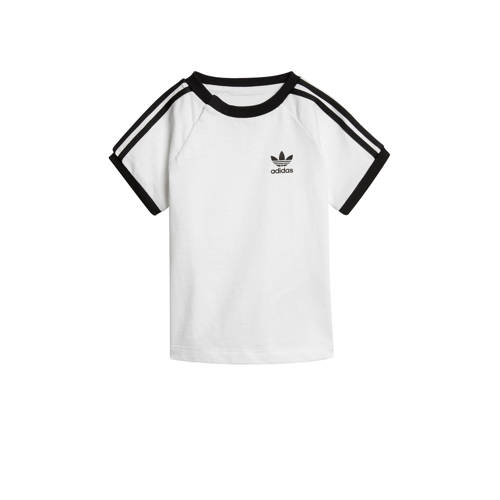 adidas Originals Adicolor T-shirt wit/zwart Jongens/Meisjes Katoen Ronde hals