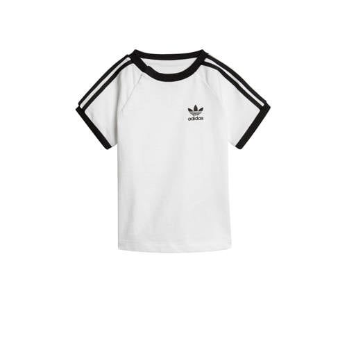 adidas Originals Adicolor T-shirt wit/zwart Jongens/Meisjes Katoen Ronde hals