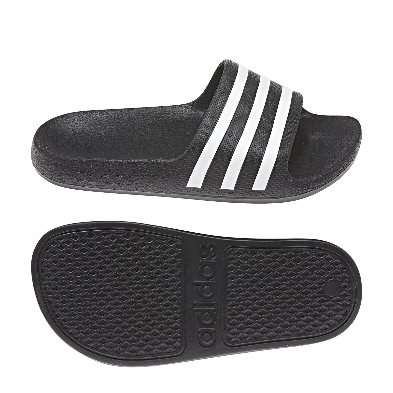 Adilette aqua badslippers zwart best sale