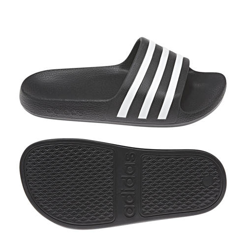 adidas Sportswear Adilette Aqua badslippers zwart Jongens/Meisjes Rubber