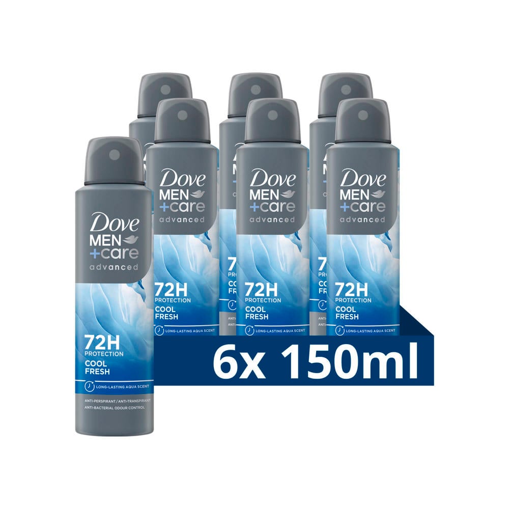 Dove Men+Care Advanced Cool Fresh anti-transpirant deodorant spray - 6 x 150 ml