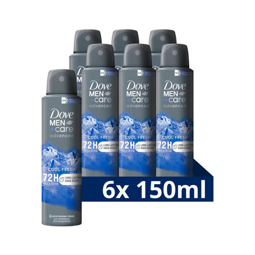 Dove Men+Care Advanced Cool Fresh anti-transpirant deodorant spray - 6 x 150 ml