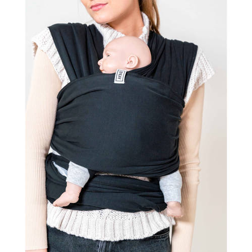 ByKay Stretchy Wrap Deluxe draagdoek zwart M | Draagdoek van