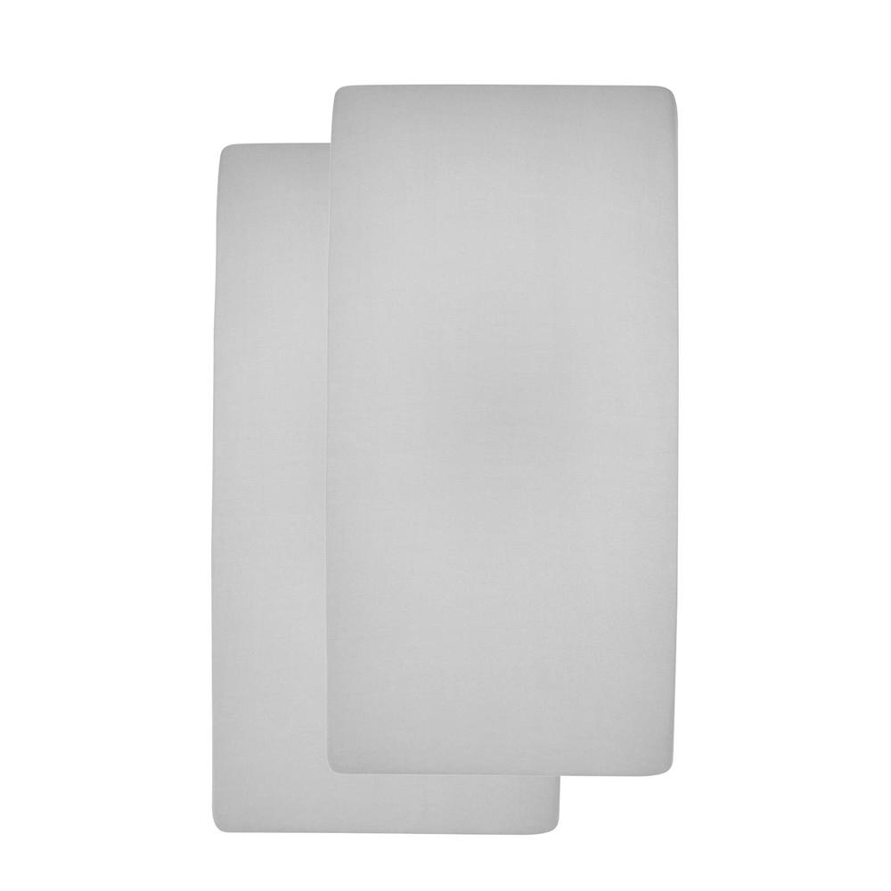 Meyco katoenen jersey hoeslaken wieg 40x80/90 cm (set van 2)