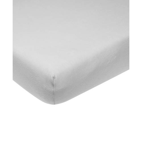 Meyco hoeslaken boxmatras 75x95 cm lichtgrijs | Hoeslaken van