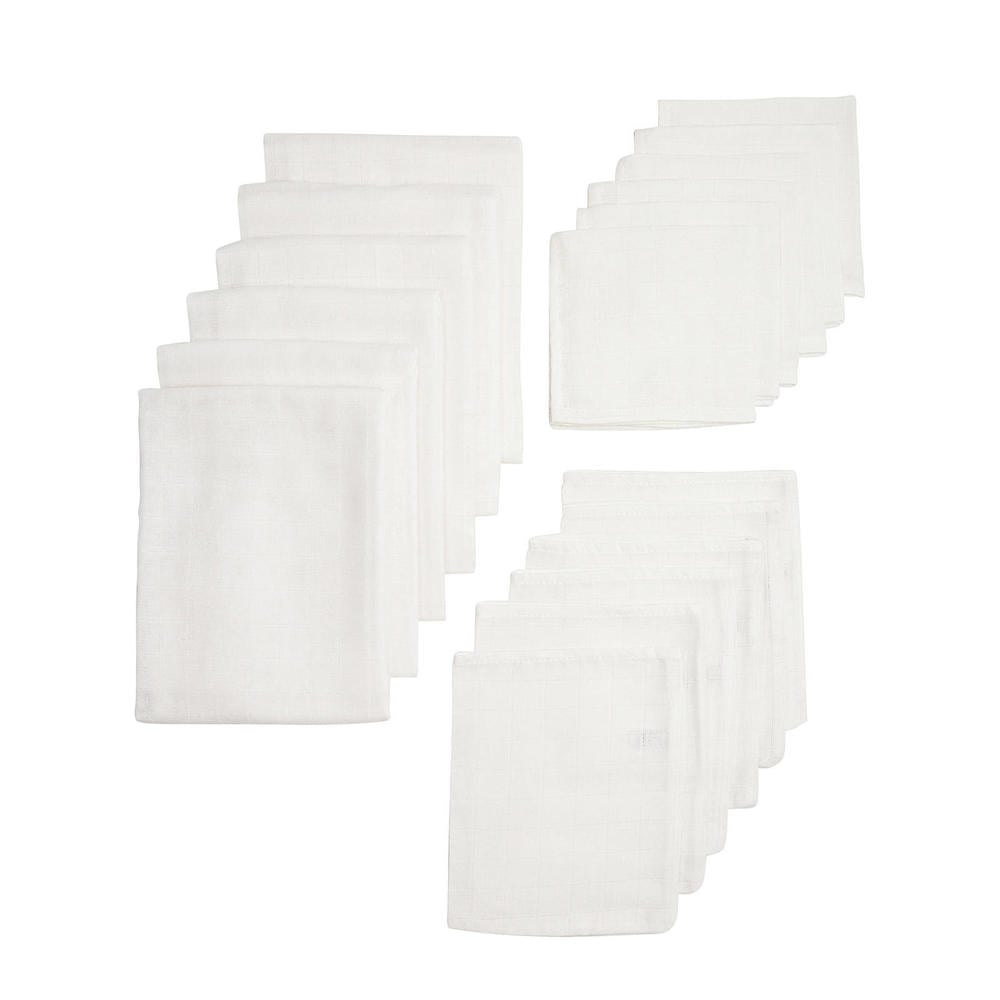 Meyco hydrofiele starterset uni - wit (set van 3x6)