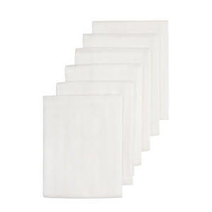 hydrofiele doek 70x70 cm wit (set van 6)