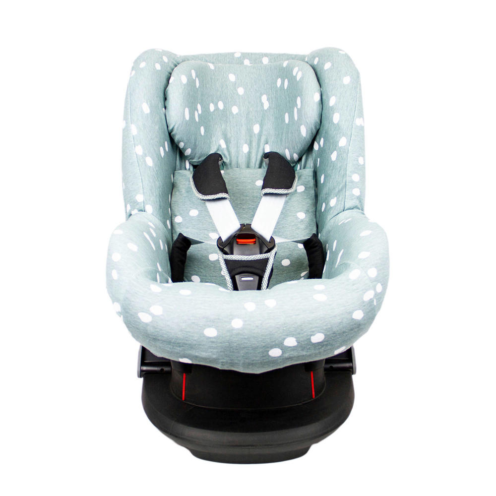 Briljant Baby autostoelhoes 1+ rugsteun spots stone green met interlock