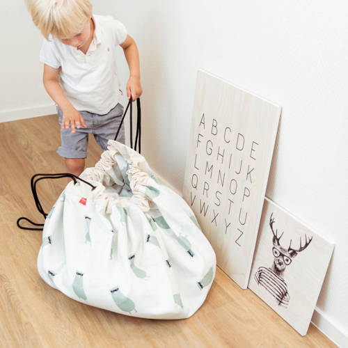 Play&Go Trainmap opbergzak Speelkleed Wit | Speelkleed van
