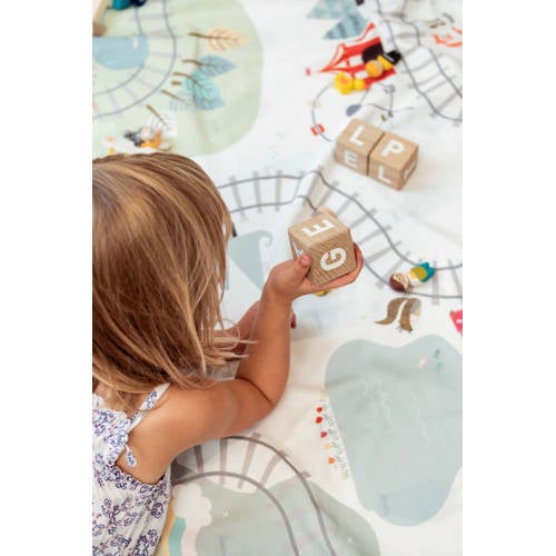 Play&Go Trainmap opbergzak Speelkleed Wit | Speelkleed van
