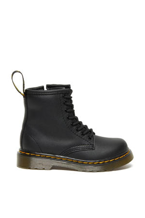 1460 Black Softy Peuter leren veterboots zwart