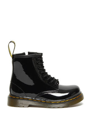 1460 Patent Peuter leren veterboots zwart
