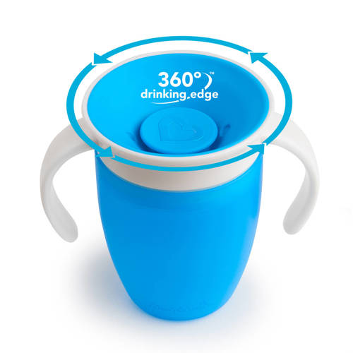 Munchkin Miracle Trainer 360° drinkbeker blauw (207 ml)