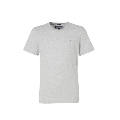 Tommy Hilfiger T-shirt grijs melange Jongens Katoen Ronde hals Gemêleerd - maat 164 afbeelding