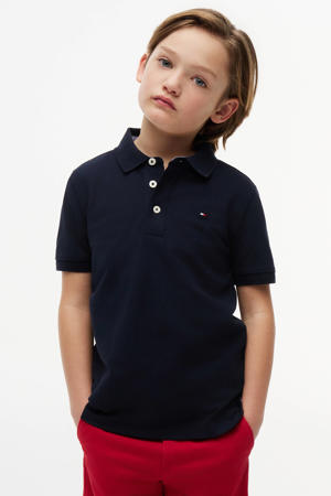 piqué polo donkerblauw