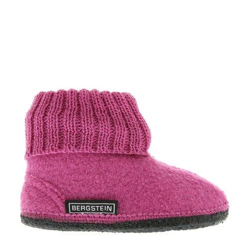 Bergstein meisjes pantoffels Roze Jongens/Meisjes Wol Effen - maat 21 afbeelding