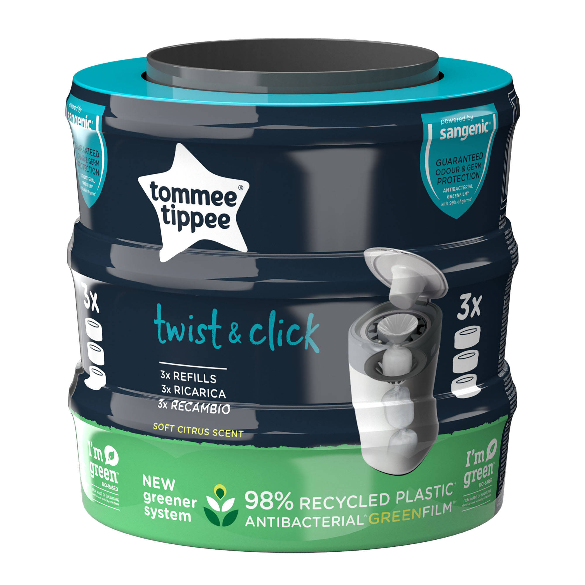 Ricariche Pattumiera Pannolini Tommee Tippee - Confezione Da 3, Antibatteriche Ed Ecologiche - Foto 10