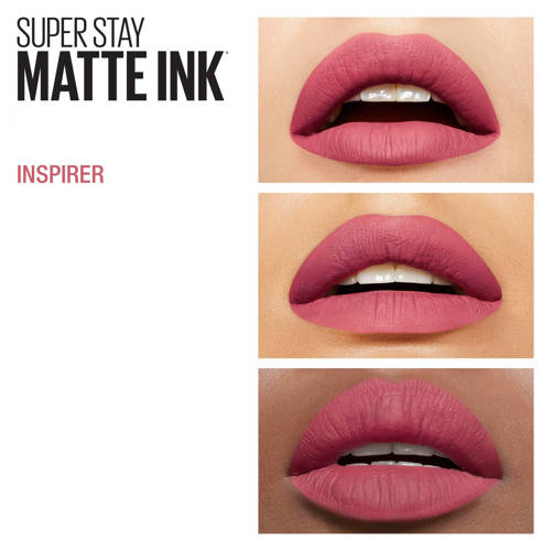 Maybelline New York SuperStay Matte Ink City Edition lippenstift 125 Inspirer Roze