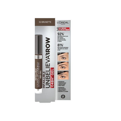 L'Oréal Paris Unbelieva Brow wenkbrauwgel 3.0 Brunette Bruin