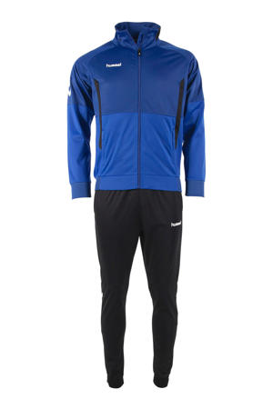 Junior  trainingspak blauw/zwart