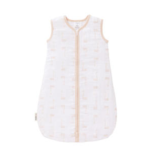 baby slaapzak muslin 2-laags zwaan zachtroze