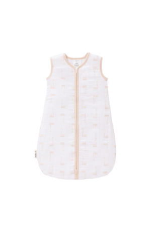 baby slaapzak muslin 2-laags zwaan zachtroze