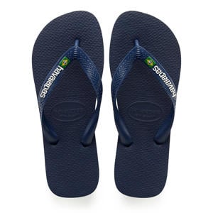 Brasil Logo teenslippers donkerblauw