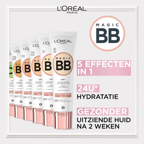 L'Oréal Paris Magic BB – Verzorgende dagcrème en make-up in 1 BB Cream – Medium Beige